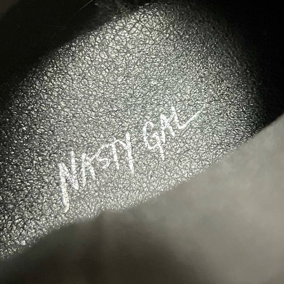 NASTY GAL We're Going Meowt Faux Suede Chelsea Boots chunky lug soles Y2K 7.5 - Picture 7 of 12
